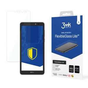 Unbreakable hybrid glass for Nokia C2 2nd Edition - 3mk FlexibleGlass Lite