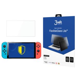 Shatterproof hybrid glass for Nintendo Switch Oled - 3mk FlexibleGlass Lite
