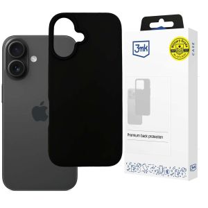 Silikon case for Apple iPhone 16 Plus - 3mk HARDY® Mellow Case™ Black