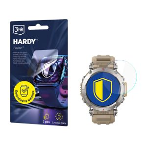 Hybrid glass for smartwatch Amazfit T-Rex Ultra - 3mk HARDY® Fusion Watch Protection™