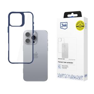 Case for Apple iPhone 16 Pro Max - 3mk Satin Armor Case+ Blue