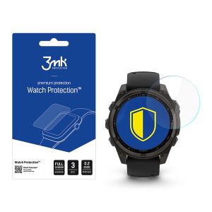 Protective glass for Garmin Fenix 8 Solar/Sapphire 47mm smartwatch screen - 3mk Watch Protection