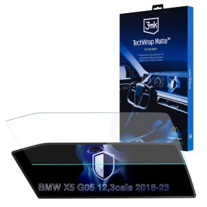 Matte screen protector for the navigation display for BMW X5 G05 2018-23 – 3mk TechWrap Matte™ Center Display
