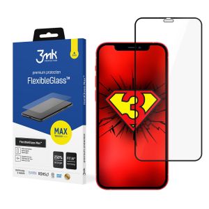 Unbreakable hybrid glass for Apple iPhone 12/12 Pro - 3mk FlexibleGlass Max