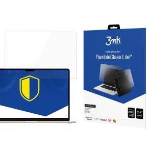 Shatterproof hybrid glass for Apple Macbook Air 15,3 (M2 / M3 / M4) - 3mk FlexibleGlass Lite