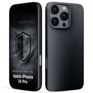 Silicone case with MagSafe for Apple iPhone 16 Pro - 3mk HARDY® Mellow MagCase™ Black