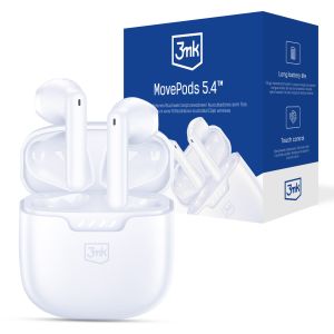 Wireless headphones with Bluetooth 5.4 - 3mk Movepods White