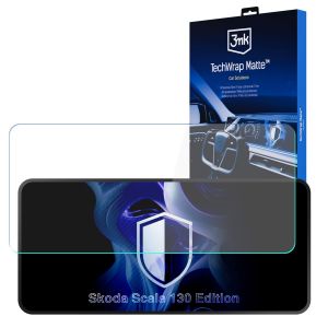Matte screen protector for the navigation display for Skoda Scala 130 Edition – 3mk TechWrap Matte™ Center Display