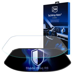 Matte protective film for the screen of the clocks for Skoda Elroq RS - 3mk TechWrap Matte Cluster