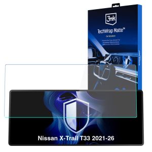 Matte screen protector for the navigation display for Nissan X-Trail T33 2021-26 – 3mk TechWrap Matte™ Center Display
