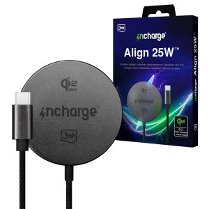 3mk incharge Align Qi2.,2 25W for Samsung Black