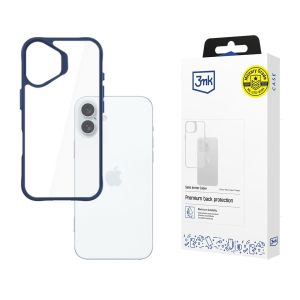 Case for Apple iPhone 16 Plus - 3mk Satin Armor Case+ Blue