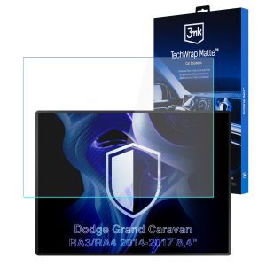 Matte screen protector for the navigation display for Dodge Grand Caravan RA3/RA4 2014-2017 8,4" – 3mk TechWrap Matte™ Center Display