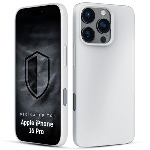 Silicone case with MagSafe for Apple iPhone 16 Pro - 3mk HARDY® Mellow MagCase™ White