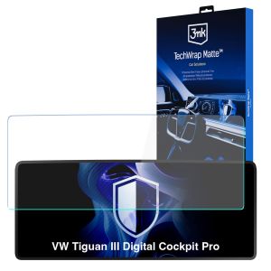 Matte protective film for the screen of the clock for VW Tiguan III Digital Cockpit Pro 2024- - 3mk TechWrap Matte Cluster