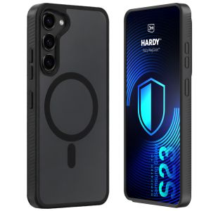 Smoked MagSafe case for Samsung Galaxy S23 5G – 3mk HARDY® Hazy MagCase™ Black