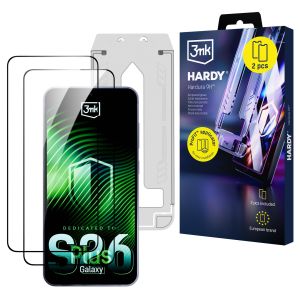 2x tempered glass with applicator for Samsung Galaxy S26+ - 3mk HARDY® Hardura 9H™