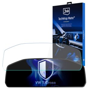 Matte protective film for the screen of the clock for VW T-Cross 2024- (Digital Cockpit 8") - 3mk TechWrap Matte Cluster