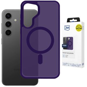 Smoky MagSafe case for Samsung Galaxy S25 - 3mk HARDY® Hazy MagCase™ Purple