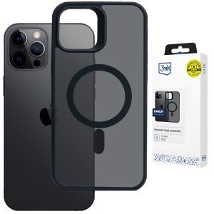 Smoky MagSafe case for Apple iPhone 12 Pro Max - 3mk HARDY® Hazy MagCase™ Black