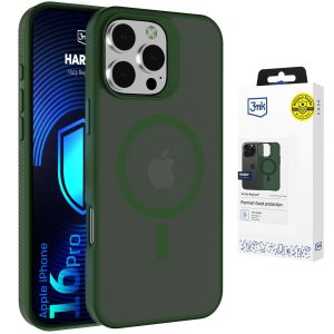 Smoked MagSafe case for Apple iPhone 16 Pro – 3mk HARDY® Hazy MagCase™ Green
