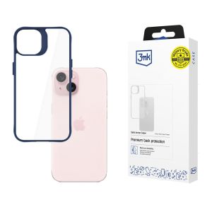 Case for Apple iPhone 15 - 3mk Satin Armor Case+ Blue