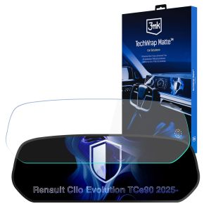 Matte protective film for the screen of the clock for Renault Clio Evolution TCe90 2025- - 3mk TechWrap Matte Cluster