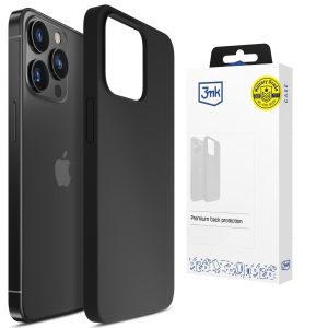 Silikon case for Apple iPhone 15 Pro Max - 3mk HARDY® Mellow Case™ Black