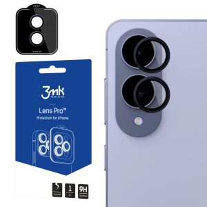 Tempered Glass for Camera Lens for Samsung Galaxy S25 Edge - 3mk Lens Protection Pro Black