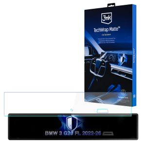 Matte screen protector for the navigation display for BMW 3 G20 FL 2022-26 – 3mk TechWrap Matte™ Center Display