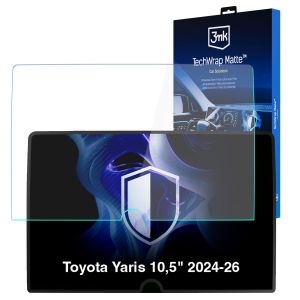 Matte screen protector for the navigation display for Toyota Yaris 10,5" 2024-26 – 3mk TechWrap Matte™ Center Display