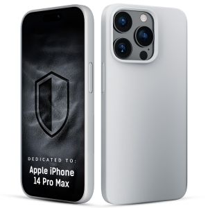 Silicone case with MagSafe for Apple iPhone 14 Pro Max - 3mk HARDY® Mellow MagCase™ White