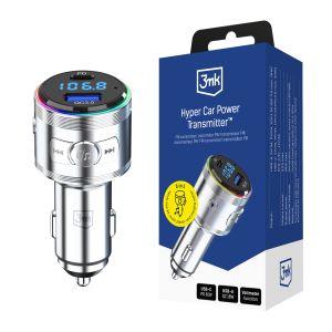3-in-1 Transmitter 48W QC PD PPS USB-C USB-A 3mk Hyper Car Power Transmitter