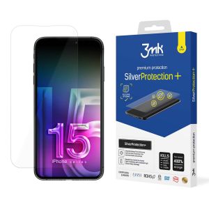 Anti-Shock Protective Film for Apple iPhone 15 Plus - 3mk SilverProtection+