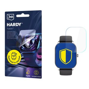 Hybrid glass for smartwatch Amazfit Pop 3S - 3mk HARDY® Fusion Watch Protection™