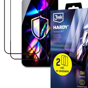 2x tempered glass with applicator for Honor 70 - 3mk HARDY® Hardura 9H™