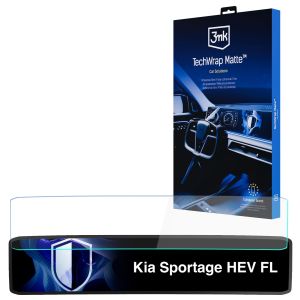 Matte screen protector for the navigation display for Kia Sportage HEV FL 2025- – 3mk TechWrap Matte™ Center Display