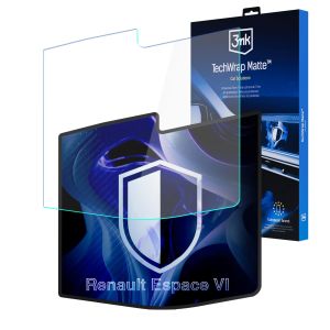 Matte screen protector for the navigation display for Renault Espace VI 2023- – 3mk TechWrap Matte™ Center Display