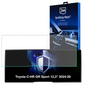 Matte screen protector for the navigation display for Toyota C-HR GR Sport 12,3" 2024-26 – 3mk TechWrap Matte™ Center Display