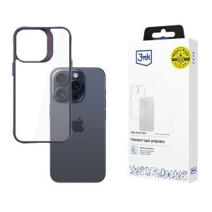 Case for Apple iPhone 15 Pro - 3mk Satin Armor Case+ Purple