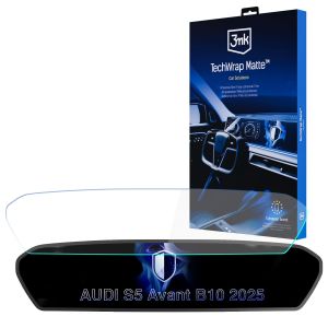 Matte screen protector for the navigation display for AUDI S5 Avant B10 2025- – 3mk TechWrap Matte™ Center Display