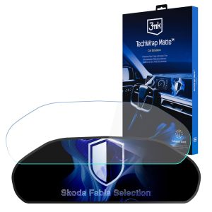 Matte protective film for the screen of the clock for Skoda Fabia Selection - 3mk TechWrap Matte Cluster
