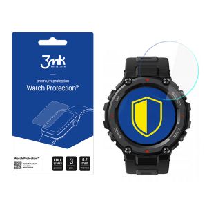 Protective glass for Xiaomi Amazfit T-Rex Pro smartwatch screen - 3mk Watch Protection