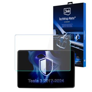 Matte screen protector for the navigation display for Tesla Model 3 2017-24 – 3mk TechWrap Matte™ Center Display