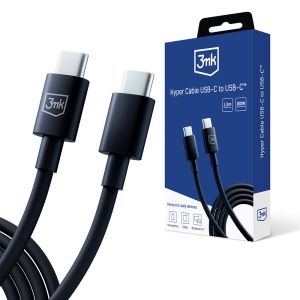 USB-C to C Cable 100W 5A 1.2m - 3mk Hyper Cable Black