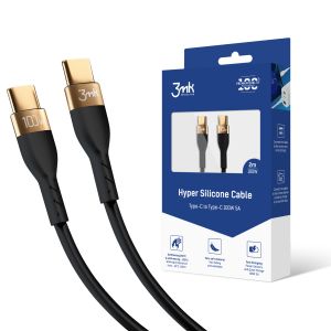 USB-C to C Cable 2m 100W - 3mk Hyper Silicone Cable Black