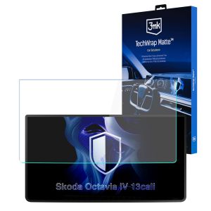 Matte screen protector for the navigation display for Skoda Octavia IV 2024- 13" – 3mk TechWrap Matte™ Center Display