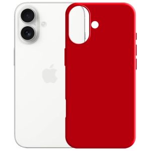 Silicone case for Apple iPhone 17 - 3mk HARDY® Mellow Case™ Red