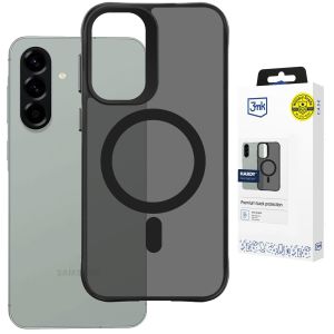 Smoky MagSafe case for Samsung Galaxy A36/A56 - 3mk HARDY® Hazy MagCase™ Black