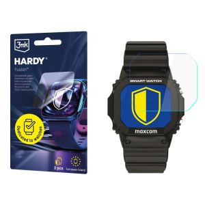 Hybrid glass for smartwatch MAXCOM Fit FW22 - 3mk HARDY® Fusion Watch Protection™